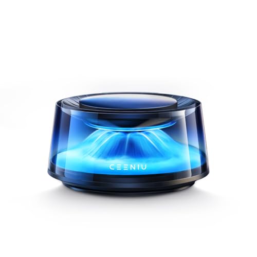 CEENIU 車 芳香剤 充電式アロマディフューザー 2025新型【4Dシンクロ香り体験・自動ON/OFF】6ヶ月分精油付き フランス産天然香料 ふんわりと香る ギフト CF8 Car Diffuser